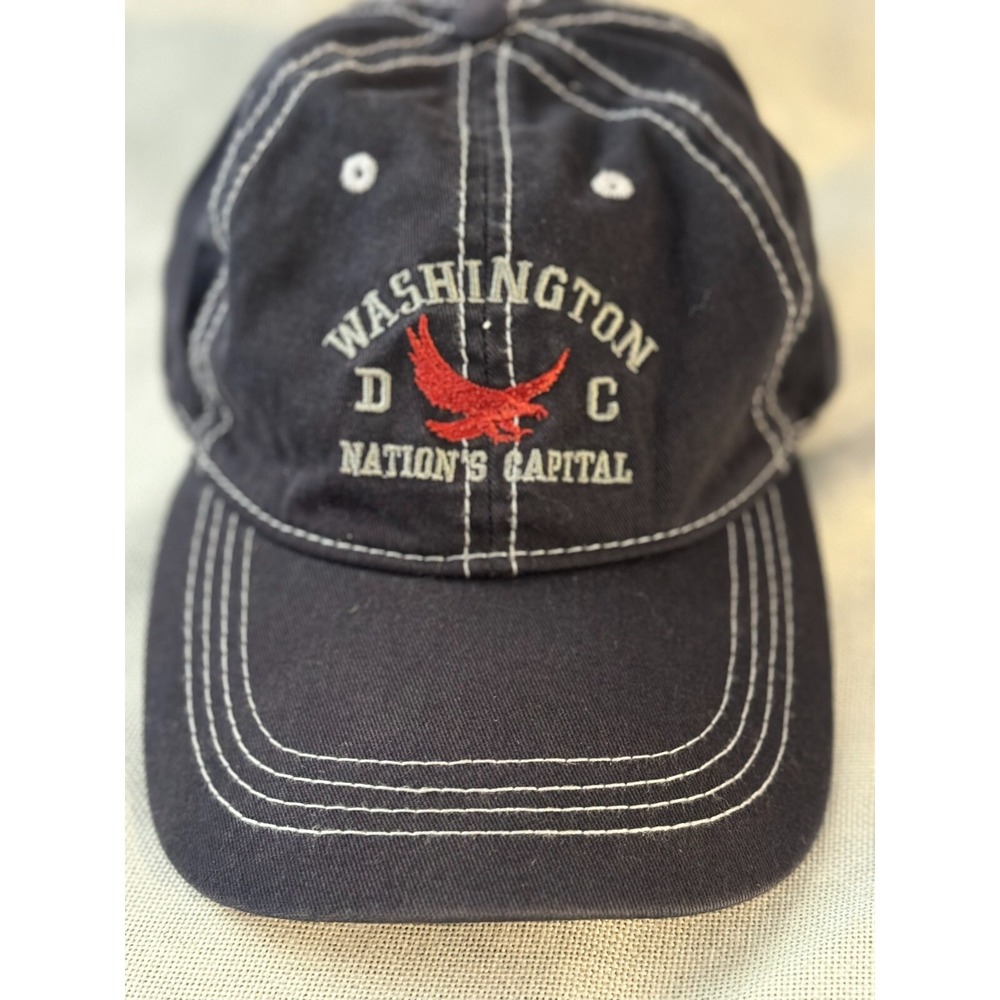 Washington DC Nation's Capital Red Eagle Blue‎ Baseball Adjustable Unisex Cap